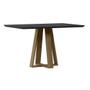Imagem de Mesa Lectus 135x90cm - Amêndoa/Preto