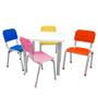 Imagem de Mesa Lisa com 4 Cadeiras WP Kids Azul Vermelha Amarela Rosa