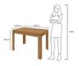 Imagem de Mesa Lopas 1,20 Athenas Br Amendoa Clean