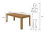 Imagem de Mesa Lopas 2,00 Athenas Br  Amendoa Clean