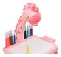 Imagem de Mesa Lousa Mágica Projetora Infantil Girafinha Meninas Desenho Educativa Brinquedo De Led