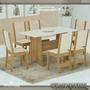 Imagem de Mesa Luna 06 Cadeiras Conjunto Sala de Jantar Madeform Luna com 06 Cadeiras Estela