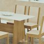 Imagem de Mesa Luna 06 Cadeiras Conjunto Sala de Jantar Madeform Luna com 06 Cadeiras Estela