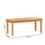 Imagem de Mesa Madeira Maciça MDP Com 8 Cadeiras 200 x 88 Nogueira Serene Shop JM