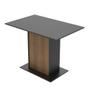 Imagem de Mesa Madesa Retangular com Tampo de Madeira 5329 - Preto/Rustic