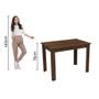 Imagem de Mesa Madesa Retangular Tampo de Madeira 5258 Rustic