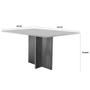 Imagem de Mesa Mdf Com 4 Cadeiras Grecia Creme, Off White e Imbuia