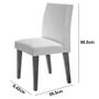 Imagem de Mesa Mdf Com 4 Cadeiras Grecia Creme, Off White e Imbuia