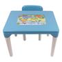 Imagem de Mesa Mesinha Com Cadeira Cores Crianças Infantil Personagens Menino e Menina