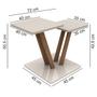 Imagem de Mesa Mesinha de Centro Quadrada com 2 Prateleiras Otto Cores