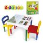 Imagem de Mesa Mesinha Didática Infantil Cadeiras Educativa Atividades