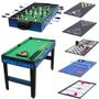 Imagem de Mesa Multi-Jogos 10 Em 1 Azul E Preto Ahead Sports