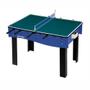 Imagem de Mesa Multi Jogos 3 x 1 Pebolim, Ping Pong e Futebol de Botão Klopf 1058 Galera