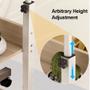 Imagem de Mesa multiuso ajustável com rodas para notebook sofá e cama