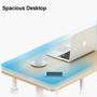 Imagem de Mesa multiuso ajustável com rodas para notebook sofá e cama