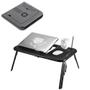 Imagem de Mesa Notebook Dobrável Com Cooler Usb Altura Ajustável
