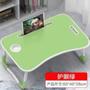 Imagem de Mesa notebook dobravel home office bandeja sofa cama multiuso suporte porta copo verde