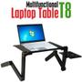 Imagem de Mesa Notebook Multifuncional Alumínio Com Cooler T8