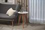 Imagem de Mesa Off White Retro Apoio de Madeira em Alta Qualidade