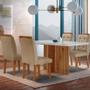 Imagem de Mesa Olímpia 120cm Mdf Canto Copo Com 4 Cadeiras Carol