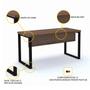 Imagem de Mesa p/ escritório 170x70 pandin pe40tub - walnut