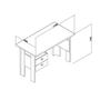 Imagem de Mesa Para Computador 2 Gavetas Movelbento Rustico - Designer MSM423