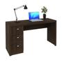Imagem de Mesa Para Computador 3 Gavetas ME4102 Rústico - Tecno Mobili