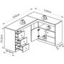 Imagem de Mesa Para Computador Caemmun Job De Canto