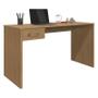 Imagem de Mesa para computador com Gaveta e Gaveteiro Gávea com Chave 4 Gavetas Freijó Fosco - Móveis Leão