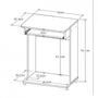 Imagem de Mesa para Computador Compacta 54,4cm Art in Móveis Tabaco