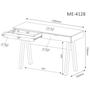 Imagem de Mesa Para Computador / Escritorio ME4128 Rustico Tecno Mobili
