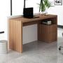Imagem de Mesa Para Computador Escrivaninha 2 Gavetas ME4130 Amêndoa - Tecno Mobili
