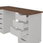 Imagem de Mesa para Computador Escrivaninha Due Web 10 Gavetas - Artany