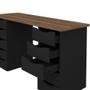Imagem de Mesa para Computador Escrivaninha Due Web Nogal/Preto - Artany