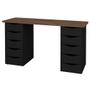 Imagem de Mesa para Computador Escrivaninha Due Web Nogal/Preto - Artany