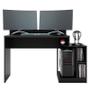 Mesa para Computador Gamer Play Preto - PR Móveis Imagem de Mesa para Computador Gamer Play Preto - PR Móveis