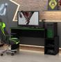 Imagem de Mesa para Computador Gamer Preto com Verde - Gelius Móveis