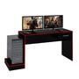 Imagem de Mesa Para Computador / Gamer Xp Preto Black RED Com Nicho