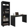 Imagem de Mesa para Computador Gávea e Livreiro Office Preto Trama - Móveis Leão