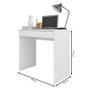 Imagem de Mesa Para Computador/ Notebook C/ Gaveta Alexa Branco - AJL Móveis