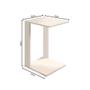 Imagem de Mesa Para Encaixe Canto Ou Frente De Sofá Design Retro