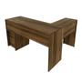 Imagem de Mesa para Escritório 113x138,5cm em L com 2 Gavetas ME4129