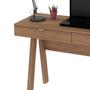 Imagem de Mesa Para Escritório 2 Gavetas ME4128 Amêndoa/Amêndoa - Tecno Mobili