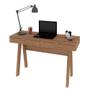 Imagem de Mesa Para Escritório 2 Gavetas ME4128 Amêndoa/Amêndoa - Tecno Mobili