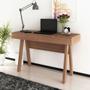 Imagem de Mesa Para Escritório 2 Gavetas ME4128 Amêndoa/Amêndoa - Tecno Mobili