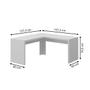 Imagem de Mesa para Escritório Angular Branco Me4116  - Tecno Mobili