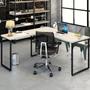 Imagem de Mesa para Escritório Angular Kuadra Snow - Compace