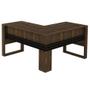 Imagem de Mesa para Escritório Angular ME4145 Nogal/Preto Tecnomobili
