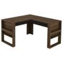 Imagem de Mesa para Escritório Angular ME4145 Nogal/Preto Tecnomobili