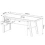 Imagem de Mesa Para Escritório Com 02 Gavetas Me4122 Amêndoa